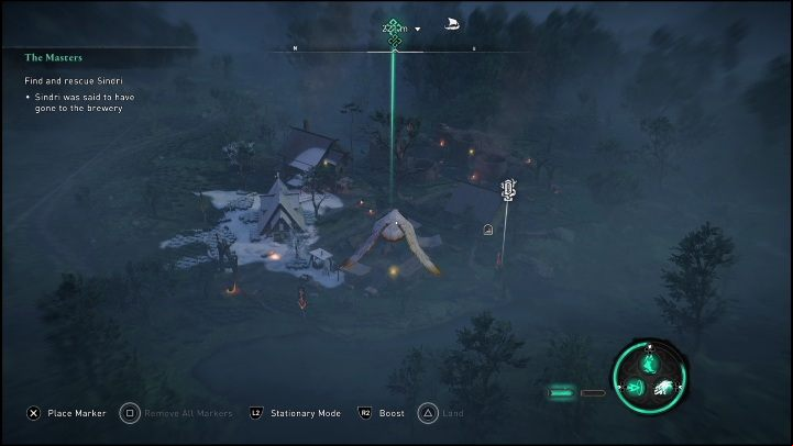 After waiting until nightfall, head to the next location - AC Valhalla Dawn of Ragnarok: The Masters - Walkthrough - Assassins Creed Valhalla Guide and Walkthrough