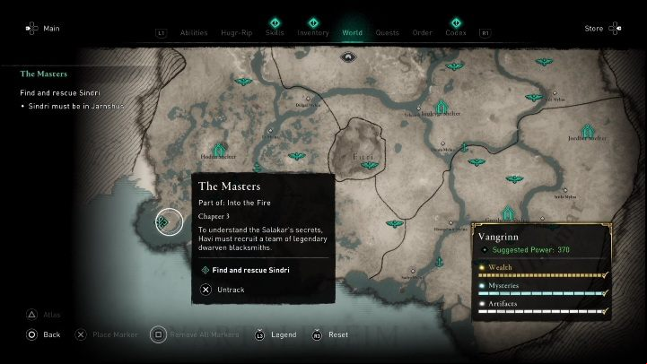 After piecing together what happened, travel to the new area - AC Valhalla Dawn of Ragnarok: The Masters - Walkthrough - Assassins Creed Valhalla Guide and Walkthrough