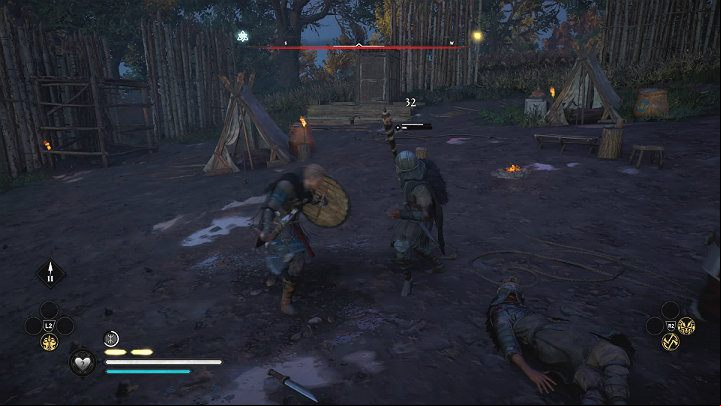 After the conversation, the man will start running away from the camp in a direction known only to him - run after him and wait until he reaches his destination - Assassins Creed Valhalla: A Skalds Lament - Ledecestrescire - Assassins Creed Valhalla Guide and Walkthrough