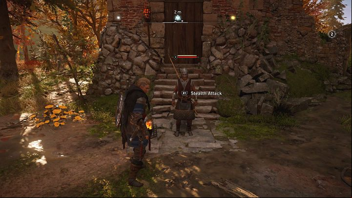 Fight him and the soldier will eventually give up and run away - Assassins Creed Valhalla: The White Lady of Tamworth - Ledecestrescire - Assassins Creed Valhalla Guide and Walkthrough