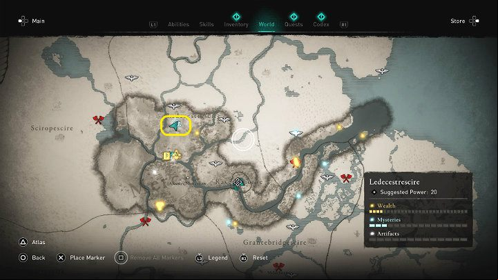 In the place marked in the picture above, you will find two men arguing that none of them took the torch although they were supposed to burn down a nearby cottage to practice Raiding - Assassins Creed Valhalla: The Twit Saga, part 1 - Ledecestrescire - Assassins Creed Valhalla Guide and Walkthrough
