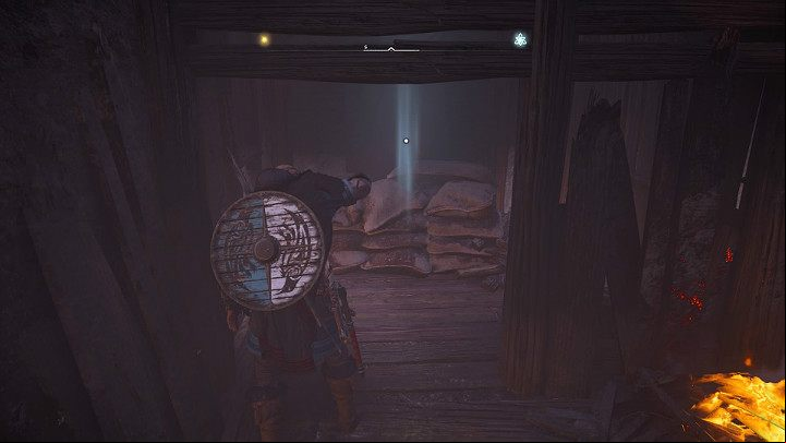 If you don't find the axe in the barrels, the brothers will send you to a small room with bags - Assassins Creed Valhalla: The Twit Saga, part 1 - Ledecestrescire - Assassins Creed Valhalla Guide and Walkthrough