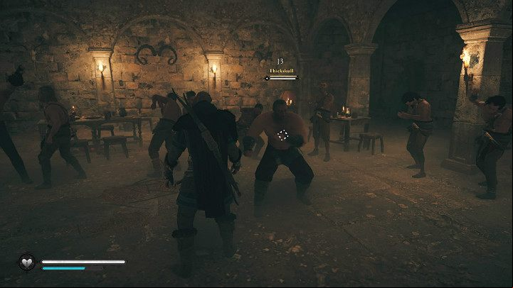 The underground crypt will turn out to be a place where illegal fights are organized - Assassins Creed Valhalla: Of Fist-Dances and Sweaty Oaths - Ledecestrescire - Assassins Creed Valhalla Guide and Walkthrough