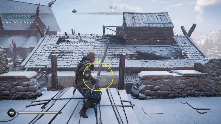 End: The paper will stop on the defensive wall - Assassins Creed Valhalla: Flying Paper - Eurvicscire secrets, locations - Eurvicscire - Assassins Creed Valhalla Guide and Walkthrough