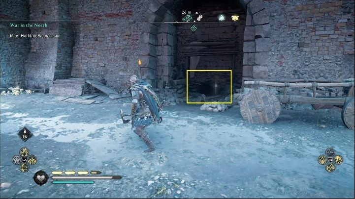 To get to it, you have to slip into the hole that is in the wall surrounding the city - Assassins Creed Valhalla: Roman Artifact - Eurvicscire, secrets, locations - Eurvicscire - Assassins Creed Valhalla Guide and Walkthrough