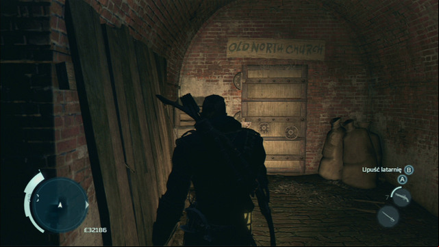 To open the gate, move the left analog stick left and afterwards the right analog to the right three times - Boston Underground in Assassins Creed III Remastered - Underground - Assassins Creed III Game Guide & Walkthrough