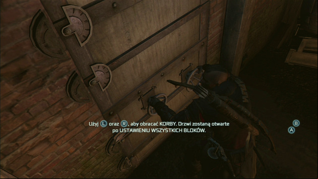 To open the gate, move the left stick twice to the left, the right stick to the right and afterwards the left three times to the left - New York Underground in Assassins Creed III Remastered - Underground - Assassins Creed III Game Guide & Walkthrough