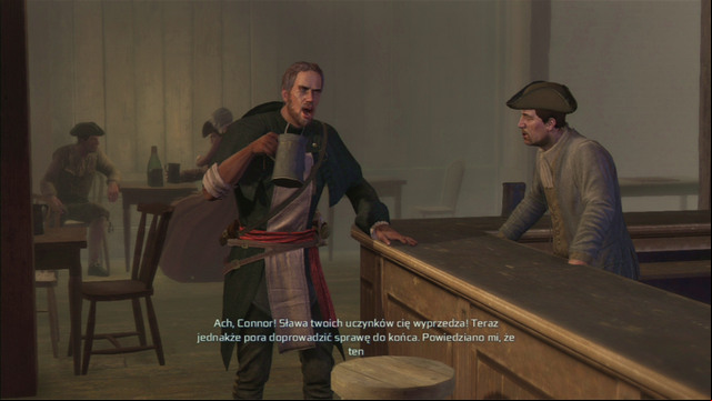 After a conversation in the tavern, you will receive a mission of killing the local Templar officer - Boston - northern district in Assassins Creed III Remastered - Assassin Guild - Assassins Creed III Game Guide & Walkthrough