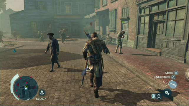 Start off by asking the former co-tenant of the carpenter and afterwards follow the man - Lance | Homestead | Assassins Creed III Remastered - Homestead - Assassins Creed III Game Guide & Walkthrough