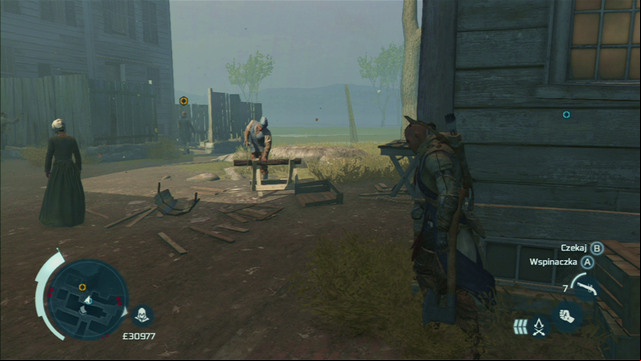 As you finally reach the destination, wait for the thief to walk away and take the tools from the chest - Lance | Homestead | Assassins Creed III Remastered - Homestead - Assassins Creed III Game Guide & Walkthrough