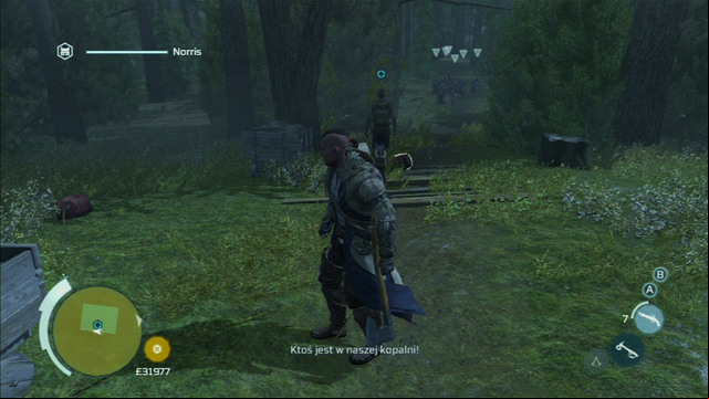 There you will have to protect your companion from British soldiers who will appear after each explosion - Norris | Homestead | Assassins Creed III Remastered - Homestead - Assassins Creed III Game Guide & Walkthrough