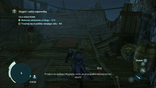 During the chase, you might come across single enemies - Naval mission - Dead Chests Treasure | Captain Kidds treasure in AC III - Captain Kidds treasure - Assassins Creed III Game Guide & Walkthrough
