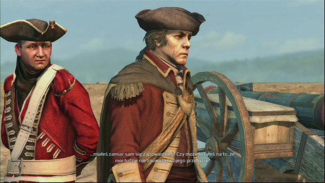 There you will witness a quarrel which will end with the soldier youre looking for getting imprisoned - Sequence 2 - The Soldier | Assassins Creed III Remastered Walkthrough - Walkthrough - Assassins Creed III Game Guide & Walkthrough