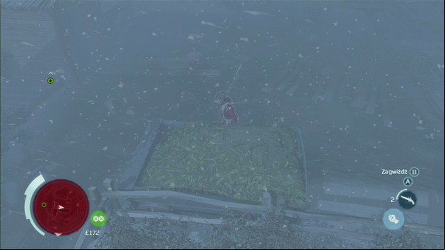 Kill the patrolling soldier from here and afterwards head onto the wall above the gate - Sequence 3 - Execution is Everything | Assassins Creed III Walkthrough - Walkthrough - Assassins Creed III Game Guide & Walkthrough