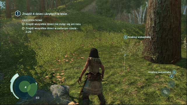 Now run to the middle of the nearest circle and examine the traces there - Sequence 4 - Hide and Seek | Assassins Creed III Remastered Walkthrough - Walkthrough - Assassins Creed III Game Guide & Walkthrough