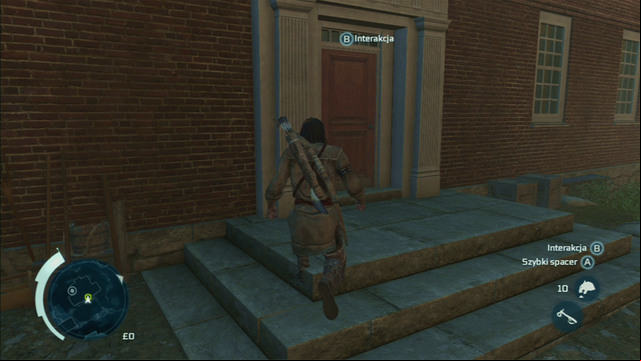 Firstly knock on the front door - Sequence 5 - A Boorish Man | Assassins Creed III Remastered Walkthrough - Walkthrough - Assassins Creed III Game Guide & Walkthrough