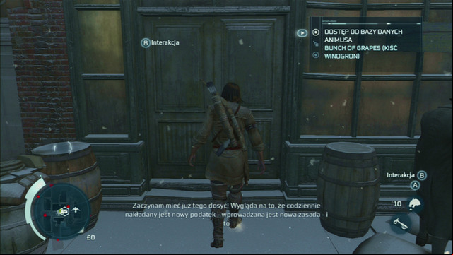 Follow your companion, enter the first shop and buy the needed materials - Sequence 5 - A Trip to Boston | Assassins Creed III Remastered Walkthrough - Walkthrough - Assassins Creed III Game Guide & Walkthrough