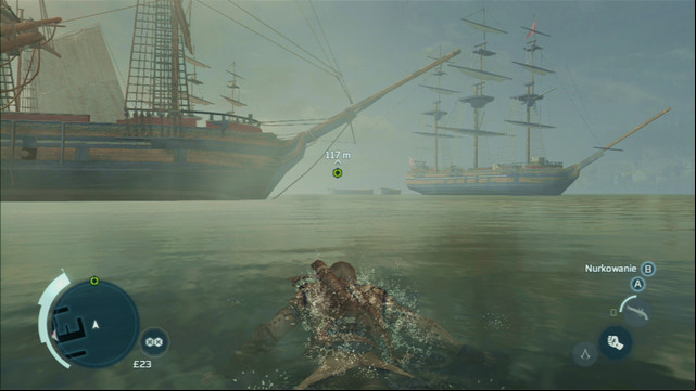 That way you will reach the harbor and from there will be able to swim to the marked point - Sequence 7 - Conflict Looms | Assassins Creed III Remastered Walkthrough - Walkthrough - Assassins Creed III Game Guide & Walkthrough