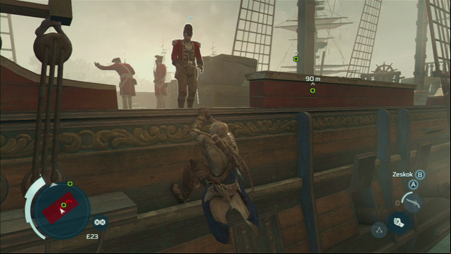 Optional objective: Air assassinate a Grenadier - Sequence 7 - Conflict Looms | Assassins Creed III Remastered Walkthrough - Walkthrough - Assassins Creed III Game Guide & Walkthrough