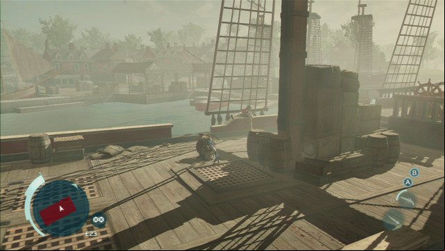 Now you can plant the charge and run to the water - Sequence 7 - Conflict Looms | Assassins Creed III Remastered Walkthrough - Walkthrough - Assassins Creed III Game Guide & Walkthrough