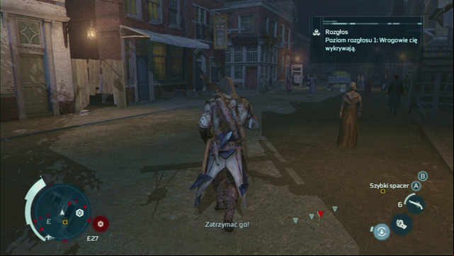 In order to obtain full synchronization, you need to overtake your enemy by a couple meters and afterwards turn right and then left - Sequence 10 - Alternate Methods | Assassins Creed III Remastered Walkthrough - Walkthrough - Assassins Creed III Game Guide & Walkthrough
