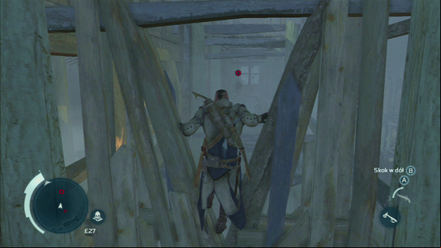 To catch up with your target, you should run around the construction and slide under one of the wooden barricades - Sequence 12 - Chasing Lee | Assassins Creed III Remastered Walkthrough - Walkthrough - Assassins Creed III Game Guide & Walkthrough