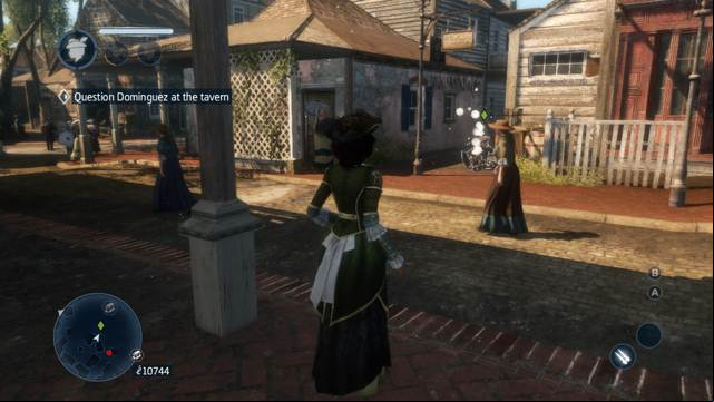 The captain is sitting on the barrels, next to the fence - Sequence 3 (part 1) - The storyline - Assassins Creed: Liberation HD - Game Guide and Walkthrough