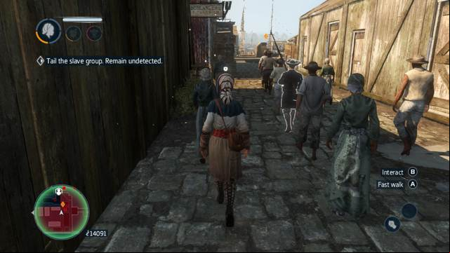 Follow the rest of the slaves onto the ship - Sequence 4 (part 1) - The storyline - Assassins Creed: Liberation HD - Game Guide and Walkthrough