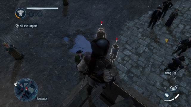 Eliminate both targets from the rooftop, by locking onto both of them - Contract - Character missions - Assassins Creed: Liberation HD - Game Guide and Walkthrough