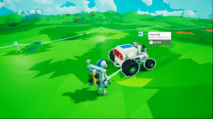 The tractor is a cheap vehicle that will help you during the initial stages of the game. - Tips for Astroneer beginners - Starting tips - Astroneer Guide