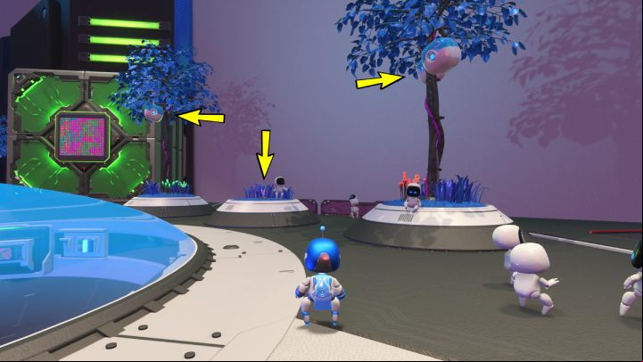 Before you go to explore the available areas, carefully search the U Plaza - Astros Playroom: U Plaza - guide, walkthrough description - Walkthrough - Astros Playroom Guide