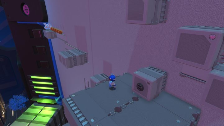 Pull the cables out of the wall to expose more blocks - Astros Playroom: U Plaza - guide, walkthrough description - Walkthrough - Astros Playroom Guide
