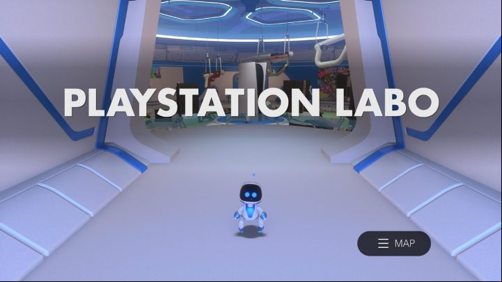 In the PlayStation lab, you can see all the collectibles collected during your playthrough - Astros Playroom: PlayStation Labo - walkthrough - Other - Astros Playroom Guide