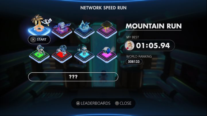 Network Speed Run is located on the U Square, between the entrance to the GPU Jungle and the Cooling Springs - Astros Playroom: Network Speed Run - walkthrough - Other - Astros Playroom Guide