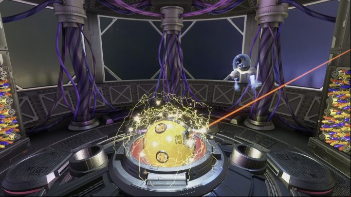 The enemy will aim a red beam at you - Astros Playroom: Orbital Obstacles - boss, how to defeat? - Bosses - Astros Playroom Guide