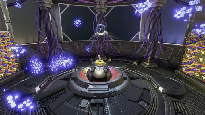 After piercing the armor, another beam of dynamite will be revealed on the boss's head - Astros Playroom: Orbital Obstacles - boss, how to defeat? - Bosses - Astros Playroom Guide