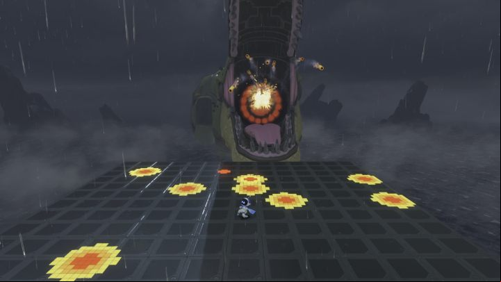 Then the missiles will fly in your direction - Astros Playroom: T. Rex - boss, how to defeat? - Bosses - Astros Playroom Guide
