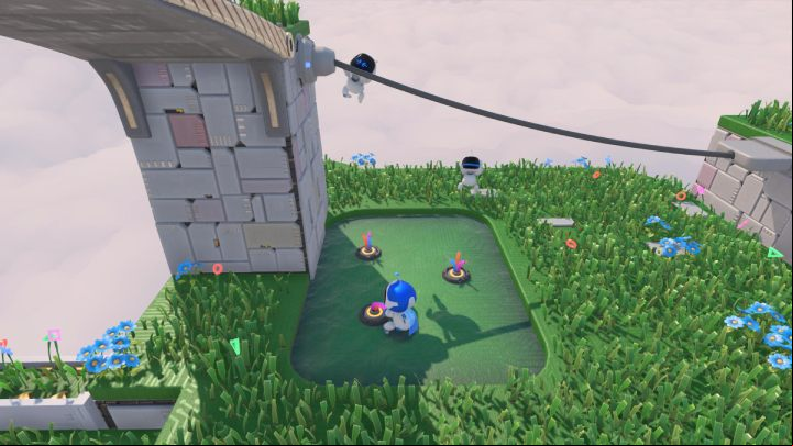 Go ahead and jump to a higher level - Astros Playroom: Gusty Gateway - walkthrough - Memory Meadow - Astros Playroom Guide