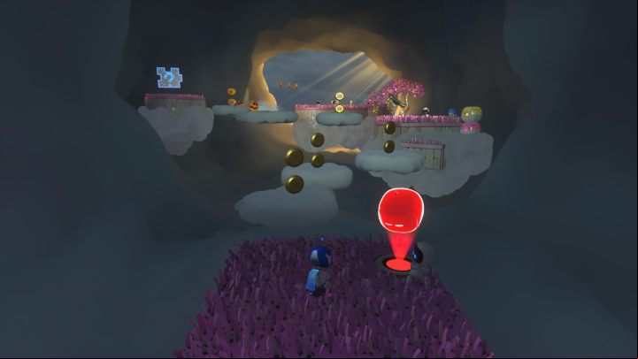 Follow the clouds to the tree - Astros Playroom: Electrocloud - walkthrough - Memory Meadow - Astros Playroom Guide