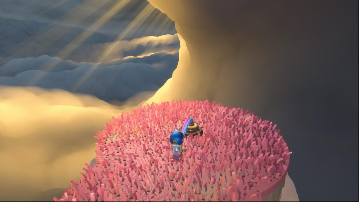 Follow the clouds to the end of the area - Astros Playroom: Electrocloud - walkthrough - Memory Meadow - Astros Playroom Guide