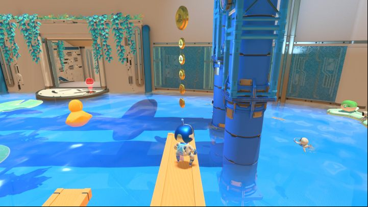 You can get a trophy here - Astros Playroom: Bot Beach - walkthrough - Cooling Springs - Astros Playroom Guide