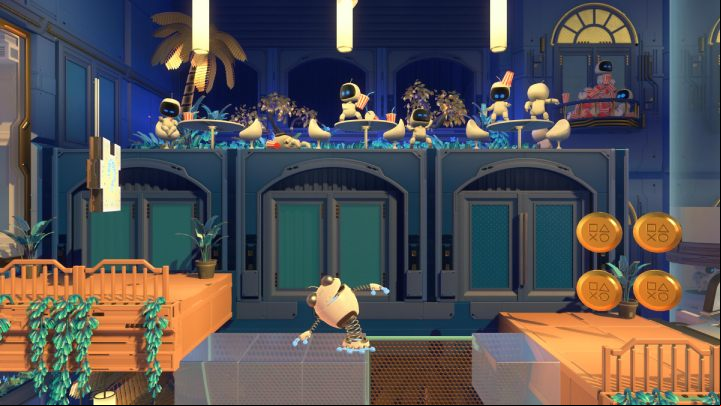 Break through the ice cubes to get to the next floor - Astros Playroom: Hotel Hopalot - walkthrough - Cooling Springs - Astros Playroom Guide