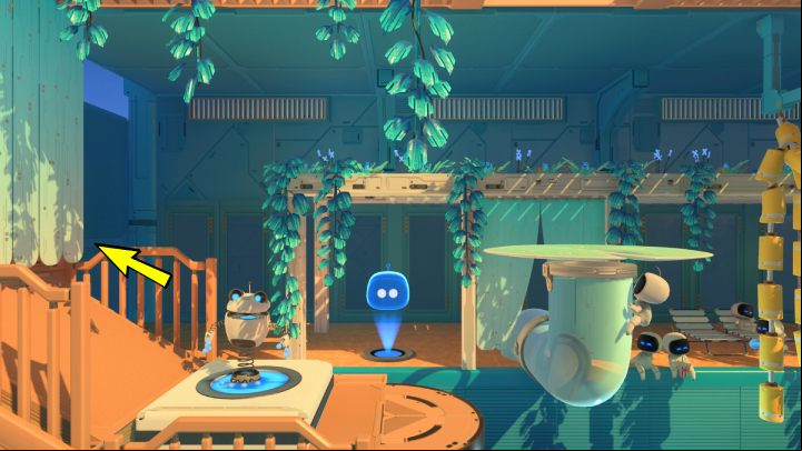 When you get to the end of the room, don't jump on the water lily - Astros Playroom: Hotel Hopalot - walkthrough - Cooling Springs - Astros Playroom Guide