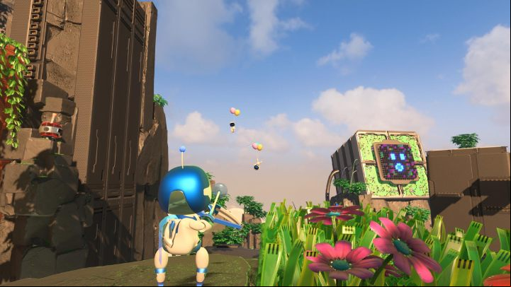 You can also get some coins by shooting the bots with balloons - Astros Playroom: Raytrace Ruins - walkthrough - GPU Jungle - Astros Playroom Guide