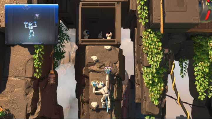 One of the white sticks will be partially broken - Astros Playroom: Mt. Motherboard - walkthrough - GPU Jungle - Astros Playroom Guide