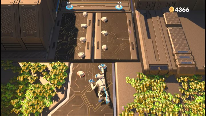 You will reach 2 rotating walls - Astros Playroom: Mt. Motherboard - walkthrough - GPU Jungle - Astros Playroom Guide