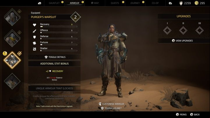 This armor is easy to miss - if you don't get it before proceeding to Bastengar, it will no longer be available when returning to Caladrias - Atlas Fallen: All Armours - Secrets and Finds - Atlas Fallen Guide