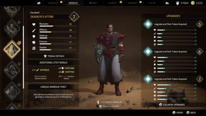You will receive the Deadeye's Attire as part of the main quest, From Beliefs to Trust - Atlas Fallen: All Armours - Secrets and Finds - Atlas Fallen Guide