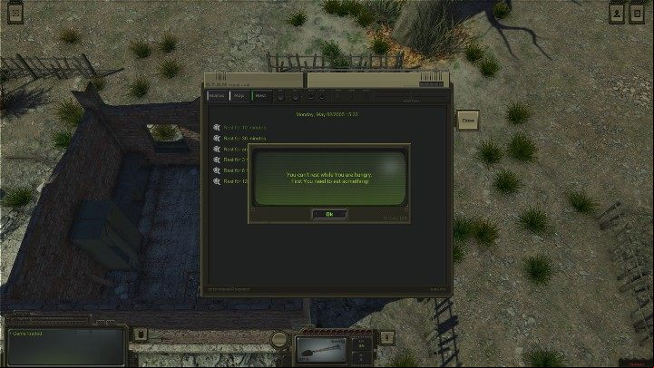that you cant skip time if youre in a fight or if youre hungry - How do I change the time of day in ATOM RPG? - Starting tips - ATOM RPG Guide