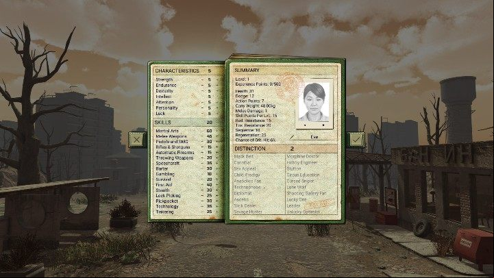 When creating a hero, you can select Savage hunter - thanks to this feature you can skin animals without using a knife, plus deal +20% damage to the animals - How to skin an animal in ATOM RPG? - Starting tips - ATOM RPG Guide
